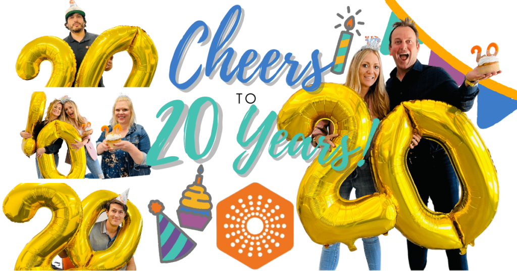 Managed Solution celebrates 20 years banner!