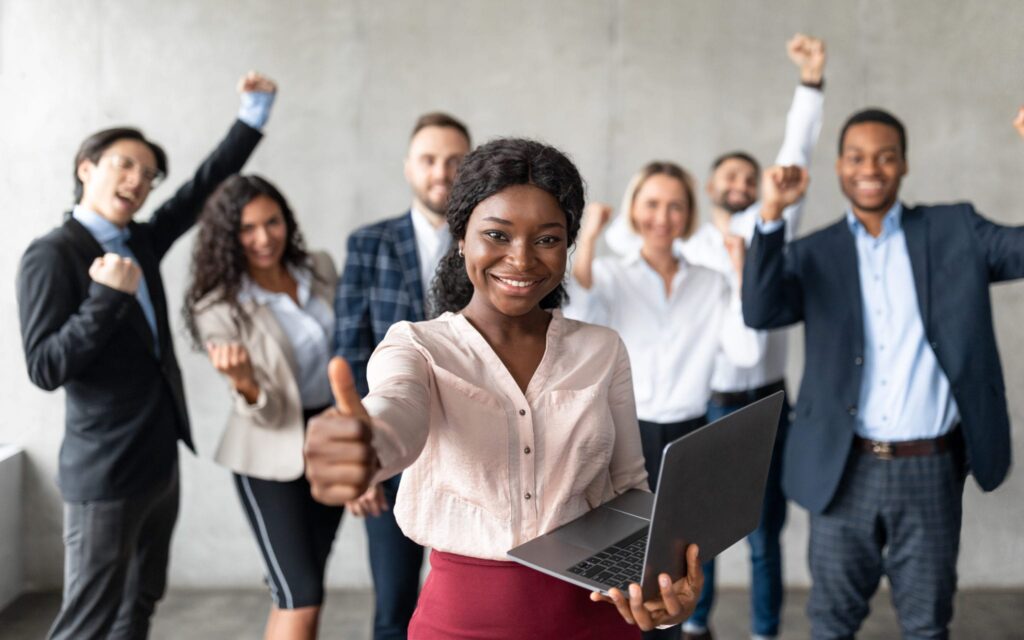 Women in Tech success team supporting team member
