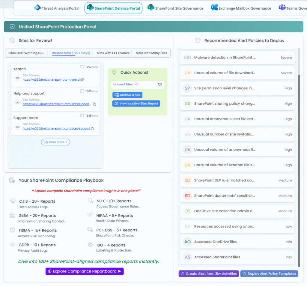 sharepoint defense portal