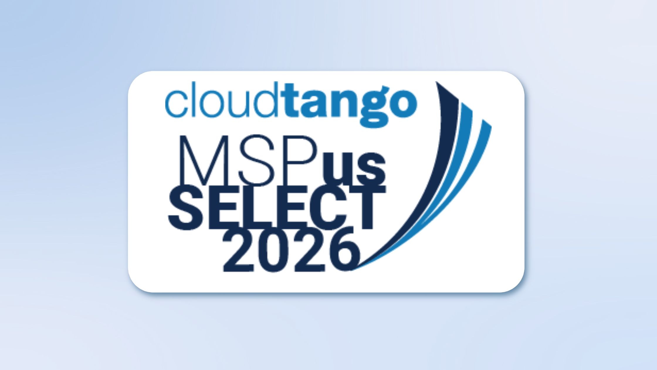 CloudTango Lists Managed Solution: Top 25 Managed Service Providers in the US badge by cloudtango for MSP US select list