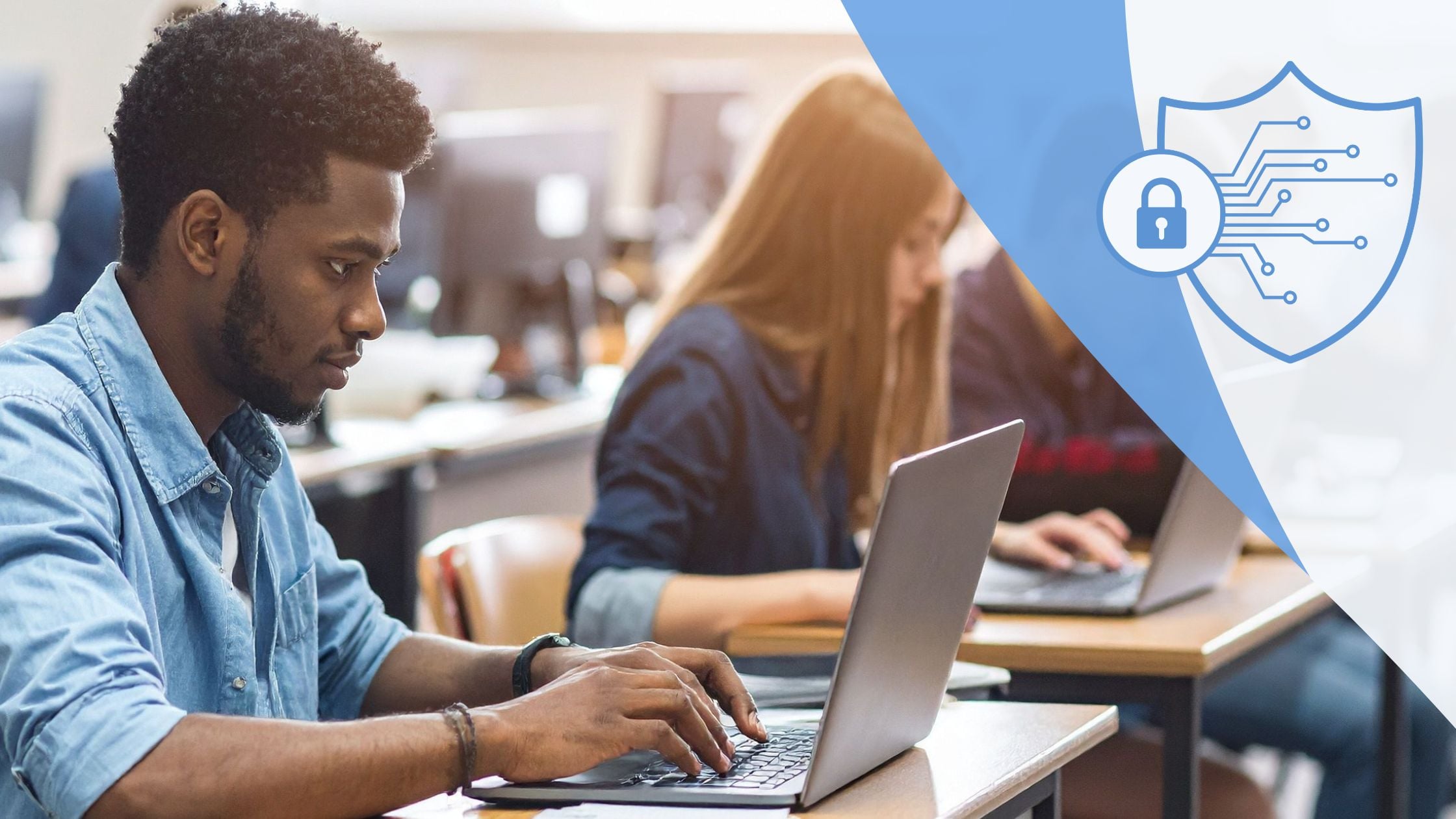 Canvas breach and rethinking cybersecurity for education featured image security icon over university students