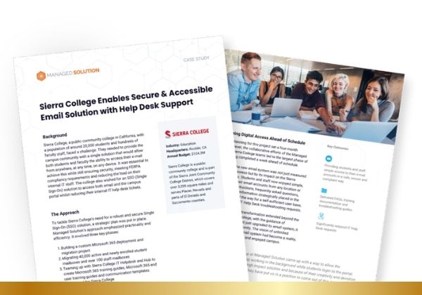 Sierra college education cybersecurity case study