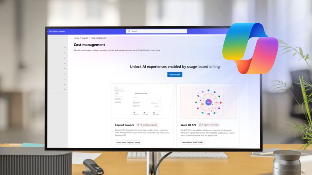 microsoft copilot credits blog featured image of microsoft copilot studio dashboard displaying AI cost breakdown