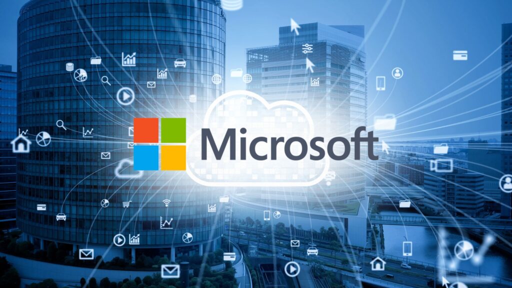 city scape technology icons microsoft logo featured image for Top 10 Microsoft Partners in the US blog
