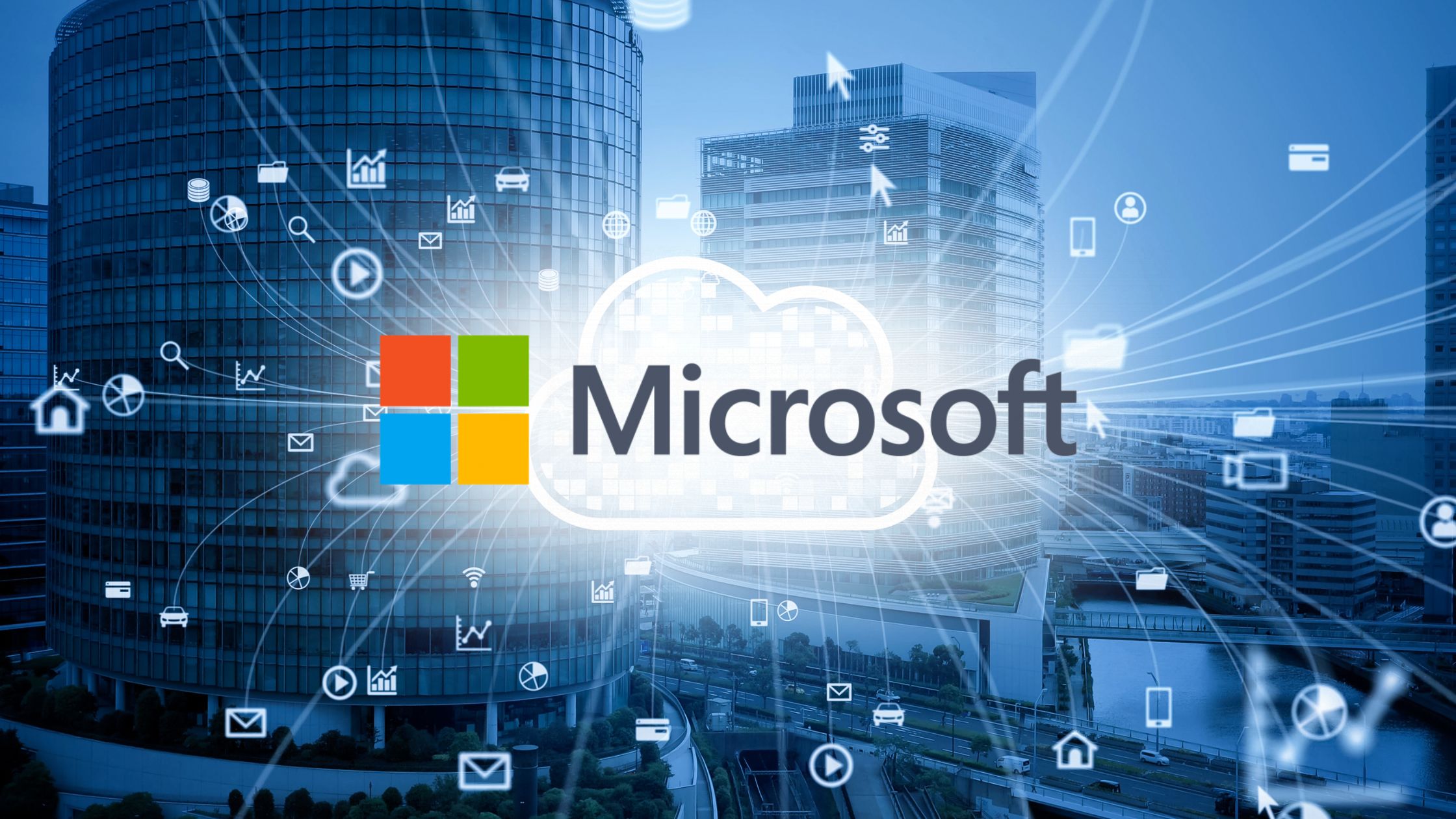 city scape technology icons microsoft logo featured image for Top 10 Microsoft Partners in the US blog
