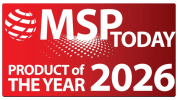 MSP Today Product of the Year 2026 banner recognizing AI help desk with RPA